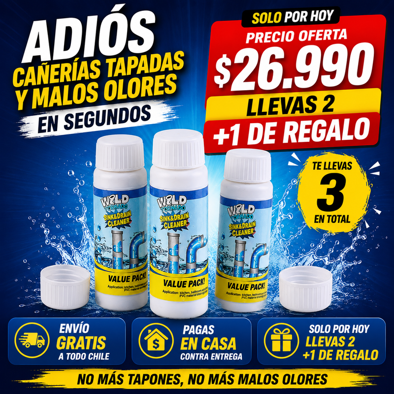 Adiós a los malos olores y atascos en tu hogar - Tornado