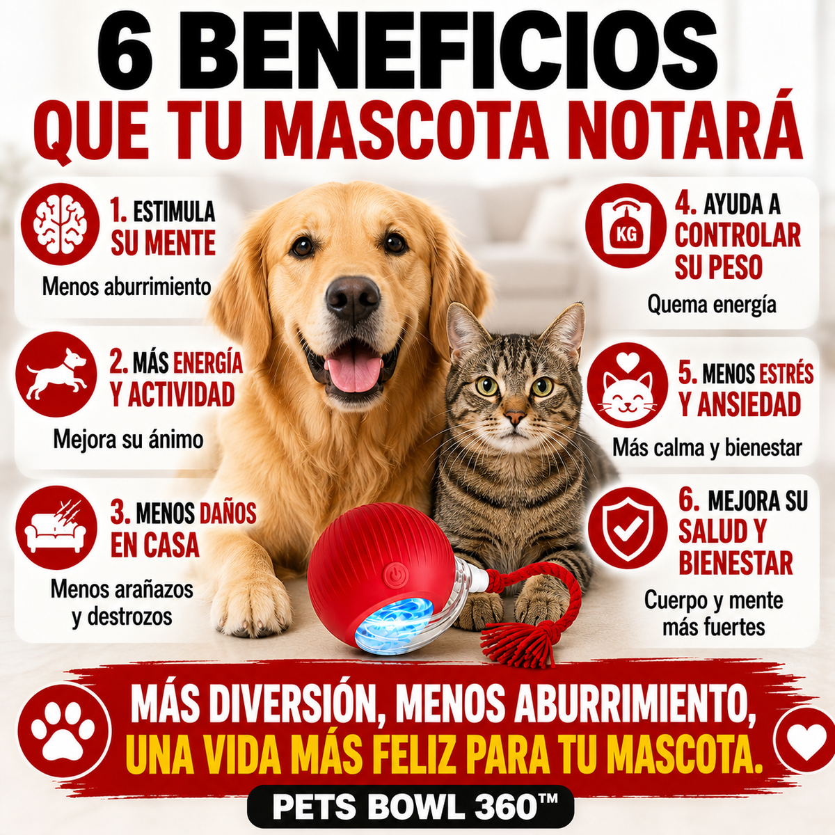 Diversión Activa para una mascota muy feliz - Pets Bowl 360
