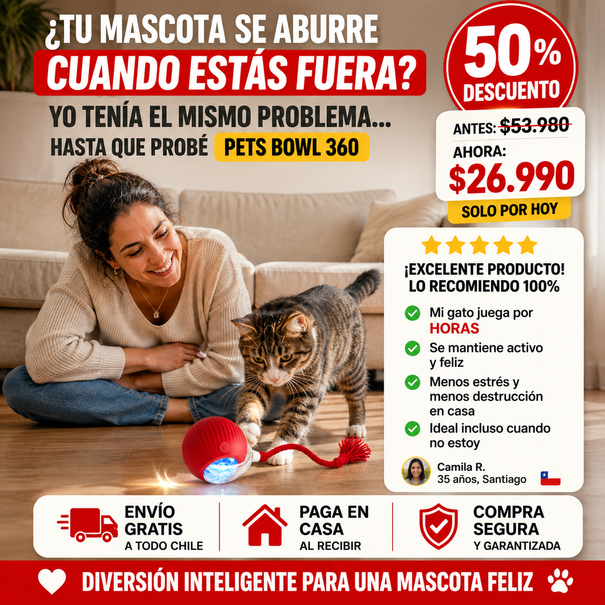 Diversión Activa para una mascota muy feliz - Pets Bowl 360